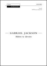 Adoro te devote SATB choral sheet music cover